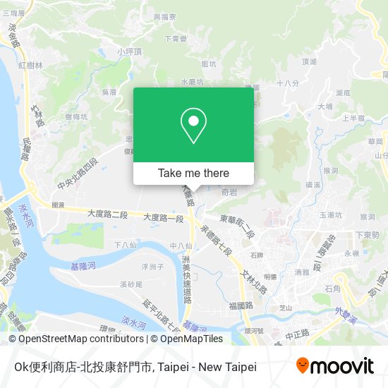 Ok便利商店-北投康舒門市地圖