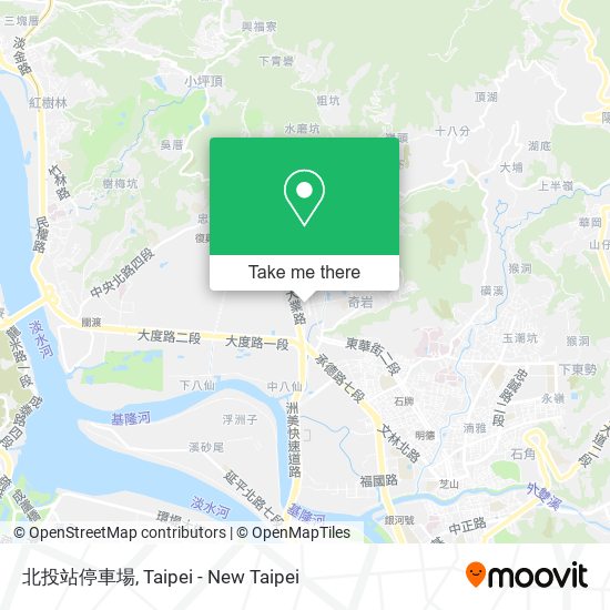 北投站停車場地圖
