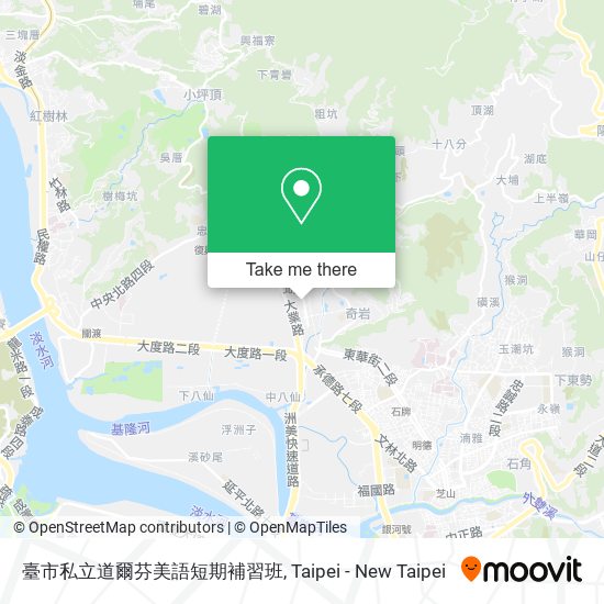 臺市私立道爾芬美語短期補習班地圖