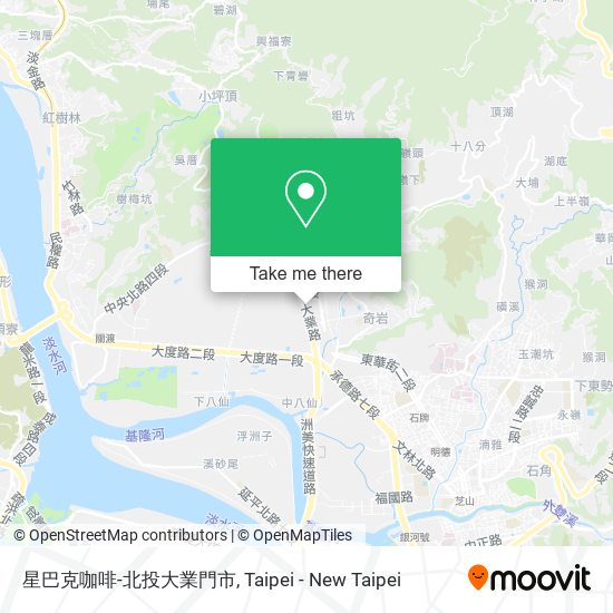 星巴克咖啡-北投大業門市 map