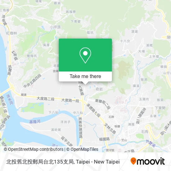 北投舊北投郵局台北135支局 map
