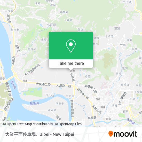 大業平面停車場 map