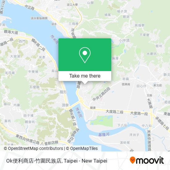 Ok便利商店-竹圍民族店 map