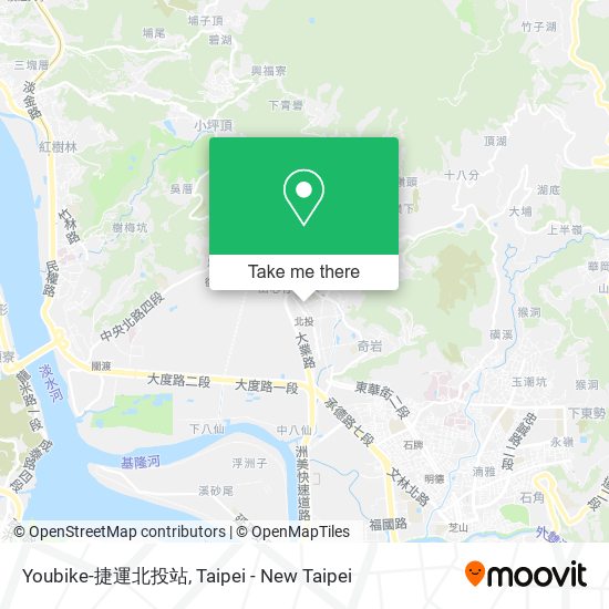 Youbike-捷運北投站 map