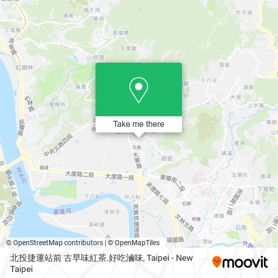 北投捷運站前 古早味紅茶.好吃滷味 map