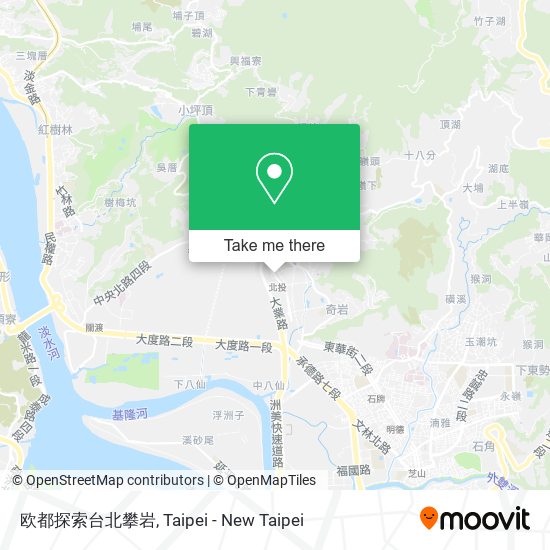 欧都探索台北攀岩 map