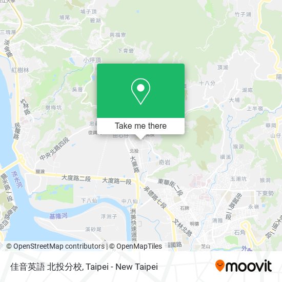 佳音英語 北投分校 map