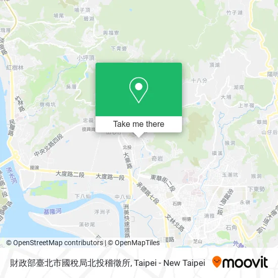 財政部臺北市國稅局北投稽徵所 map