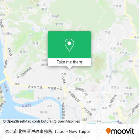 臺北市北投區戶政事務所 map