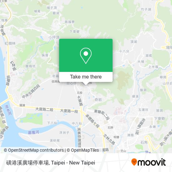 磺港溪廣場停車場 map