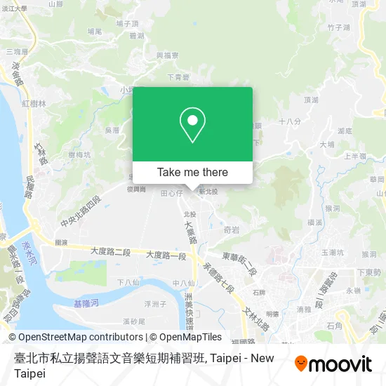 臺北市私立揚聲語文音樂短期補習班 map