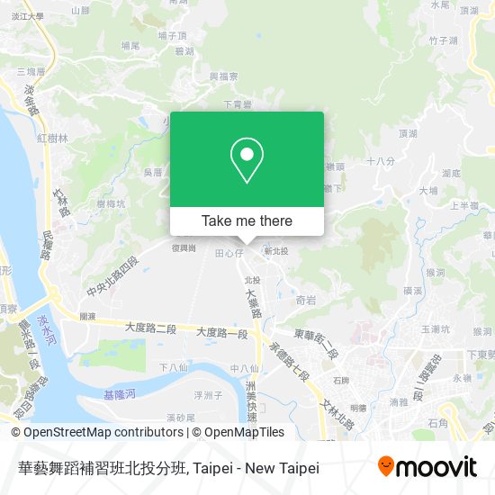 華藝舞蹈補習班北投分班 map