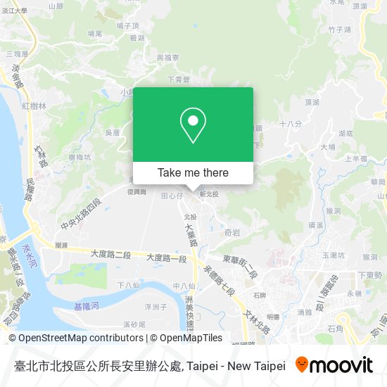 臺北市北投區公所長安里辦公處 map