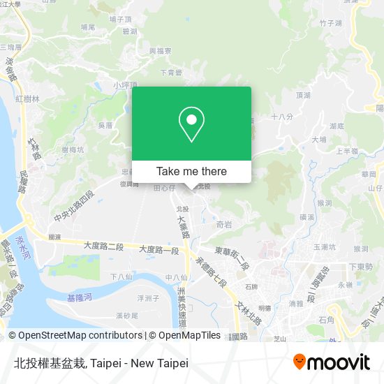 北投權基盆栽地圖