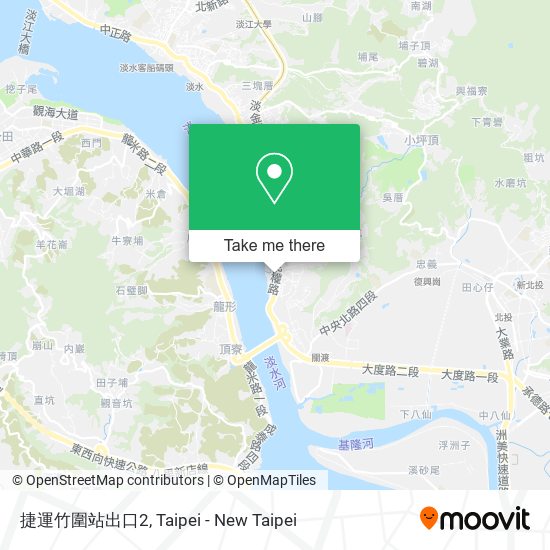 捷運竹圍站出口2 map