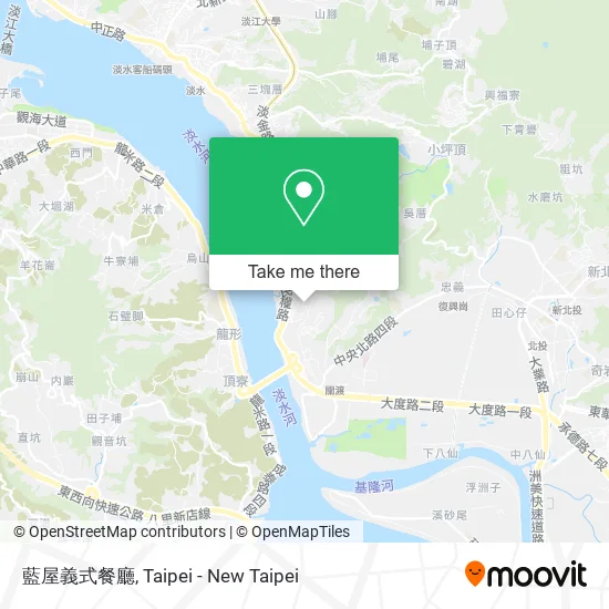 藍屋義式餐廳地圖