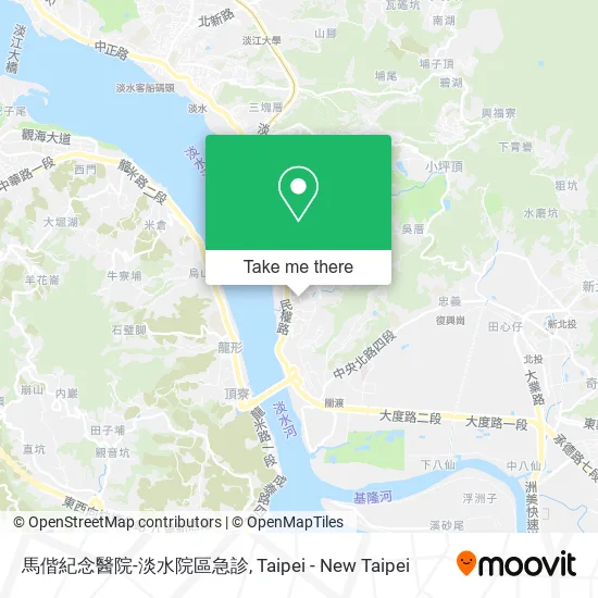 馬偕紀念醫院-淡水院區急診地圖