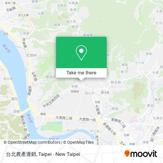 台北農產運銷地圖