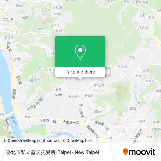 臺北市私立藍天托兒所地圖