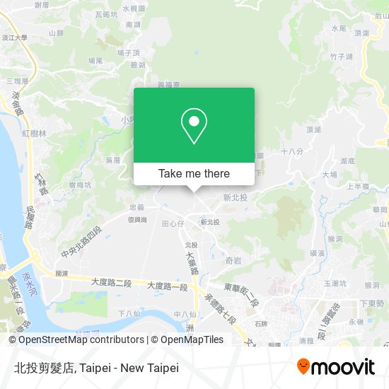 北投剪髮店 map