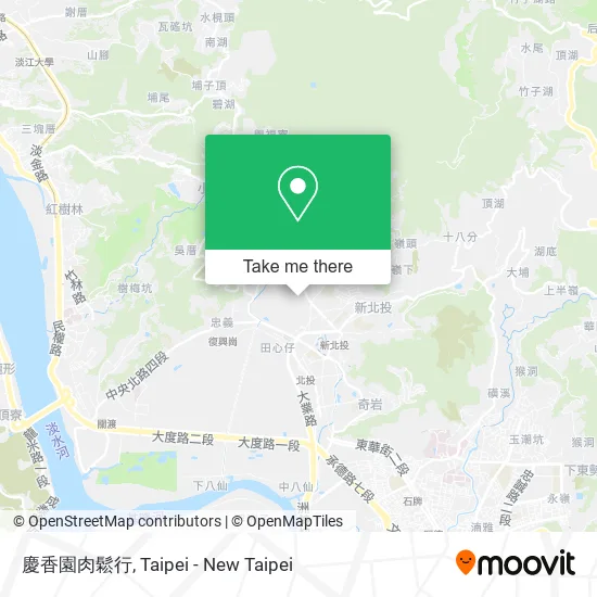 慶香園肉鬆行地圖
