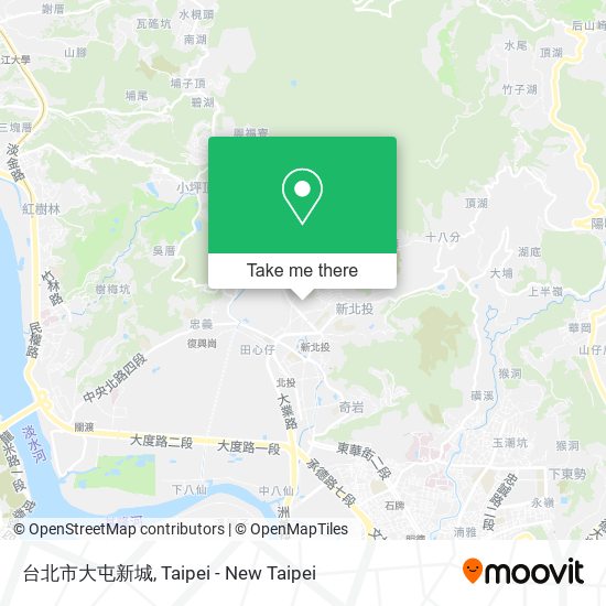 台北市大屯新城 map