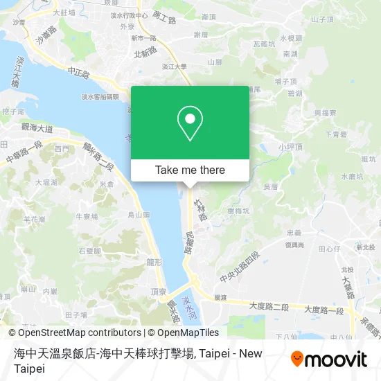 海中天溫泉飯店-海中天棒球打擊場 map