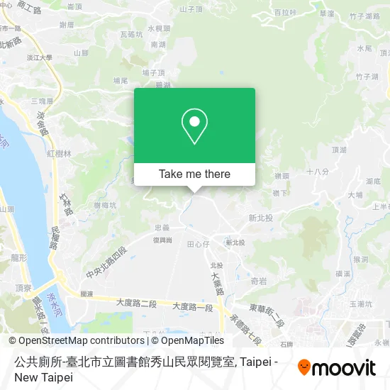 公共廁所-臺北市立圖書館秀山民眾閱覽室地圖