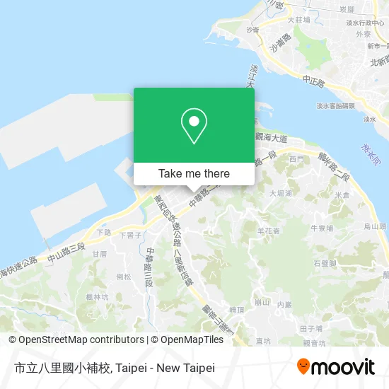 市立八里國小補校地圖