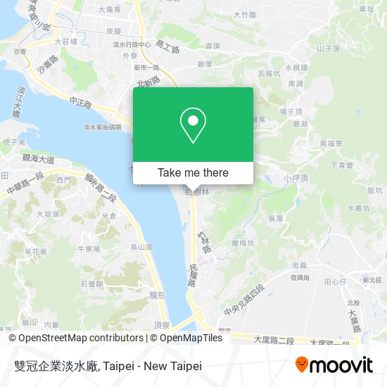 雙冠企業淡水廠 map