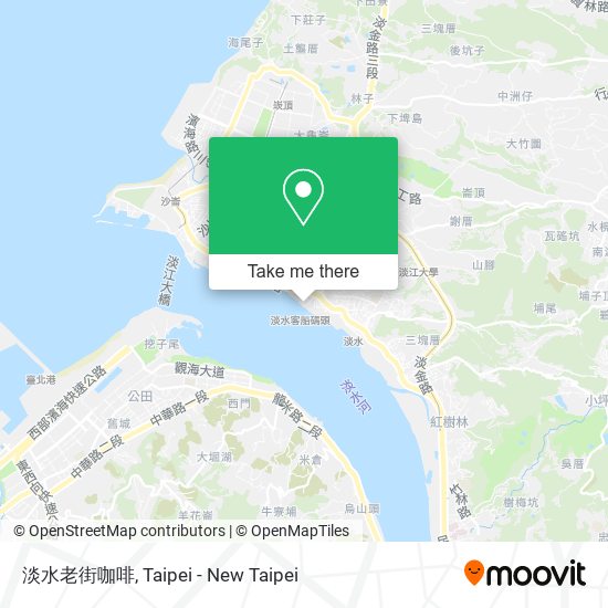 淡水老街咖啡 map