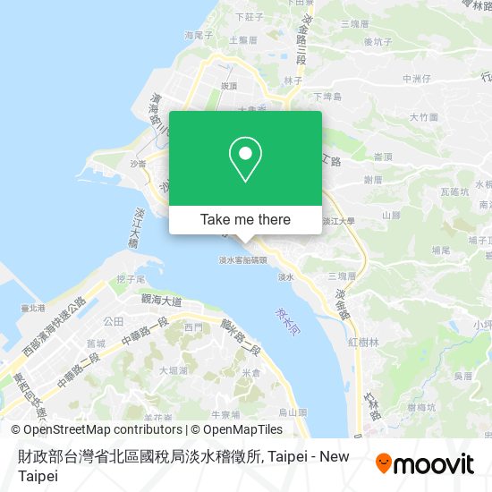 財政部台灣省北區國稅局淡水稽徵所 map