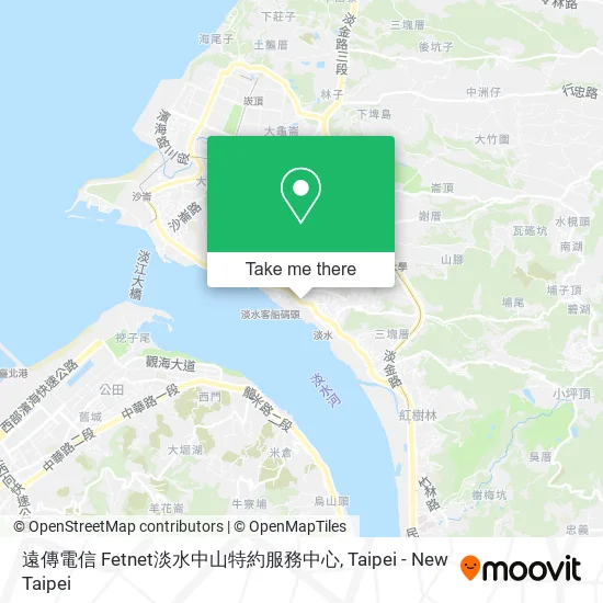 遠傳電信 Fetnet淡水中山特約服務中心 map
