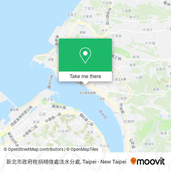 新北市政府稅捐稽徵處淡水分處 map