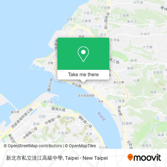 新北市私立淡江高級中學地圖