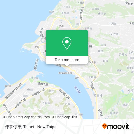 俥亭停車 map