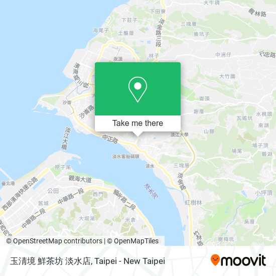 玉淸境 鮮茶坊 淡水店 map