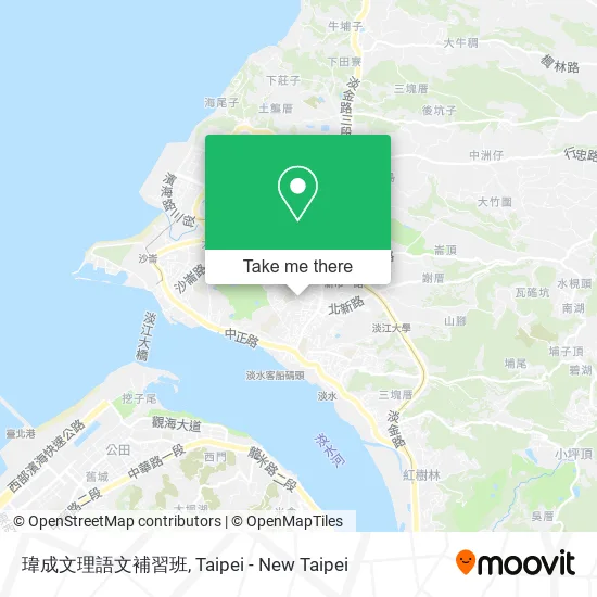 瑋成文理語文補習班地圖