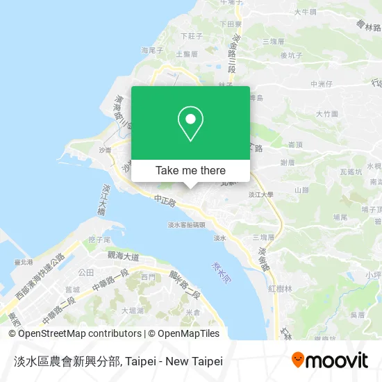 淡水區農會新興分部 map