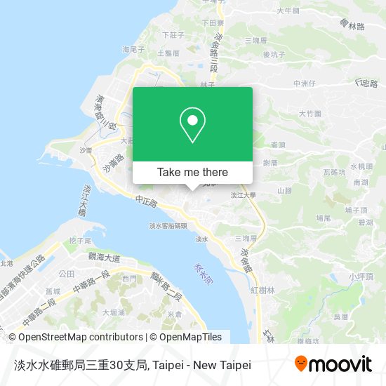 淡水水碓郵局三重30支局 map