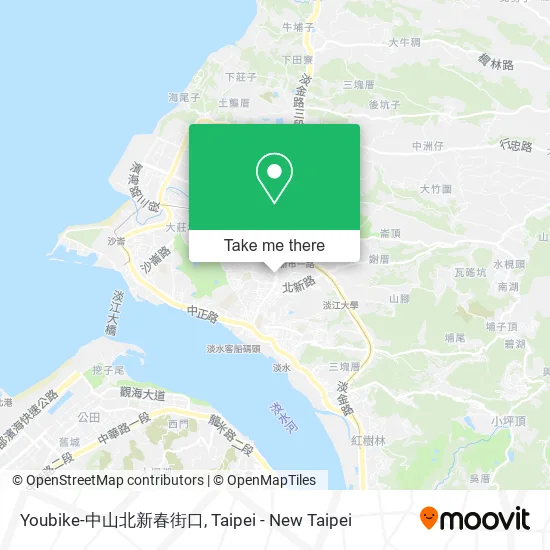 Youbike-中山北新春街口 map