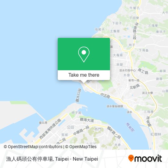 漁人碼頭公有停車場 map