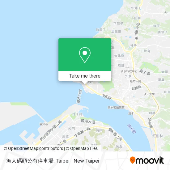 漁人碼頭公有停車場 map