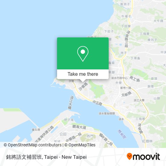 銘將語文補習班 map