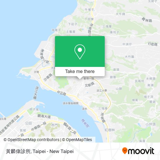 黃麟偉診所 map