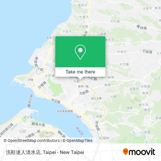 洗鞋達人淡水店 map
