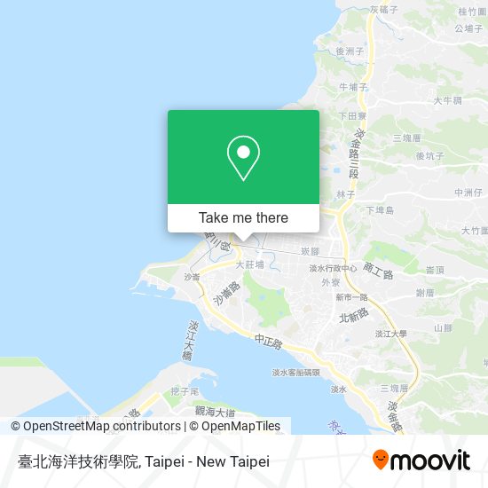 臺北海洋技術學院 map