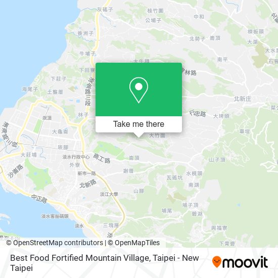 Best Food Fortified Mountain Village map