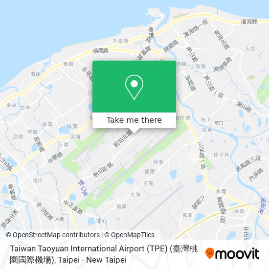 Taiwan Taoyuan International Airport (TPE) (臺灣桃園國際機場) map
