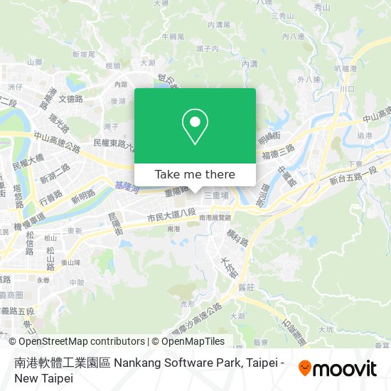 南港軟體工業園區 Nankang Software Park map